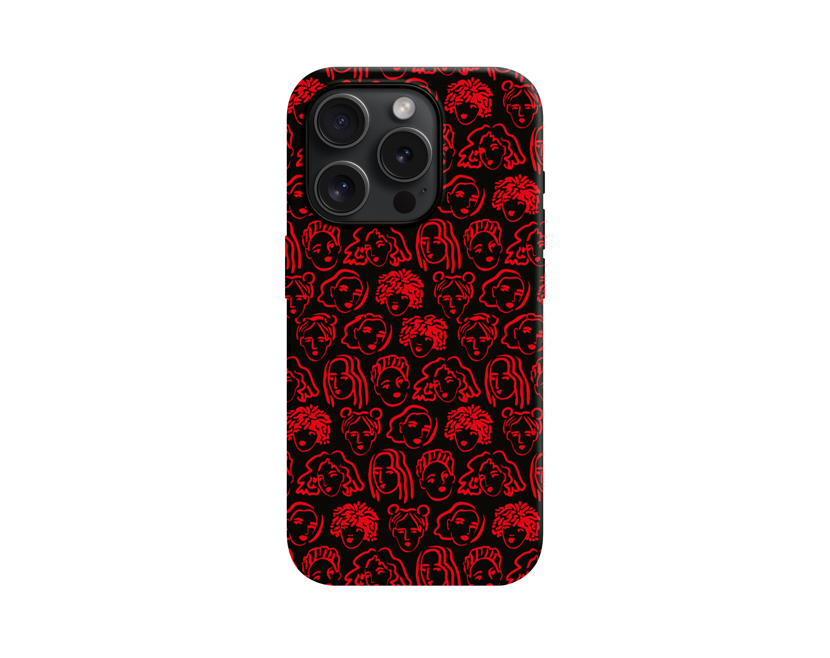 Kırmızı Suratlar Premium Telefon Kılıfı -148