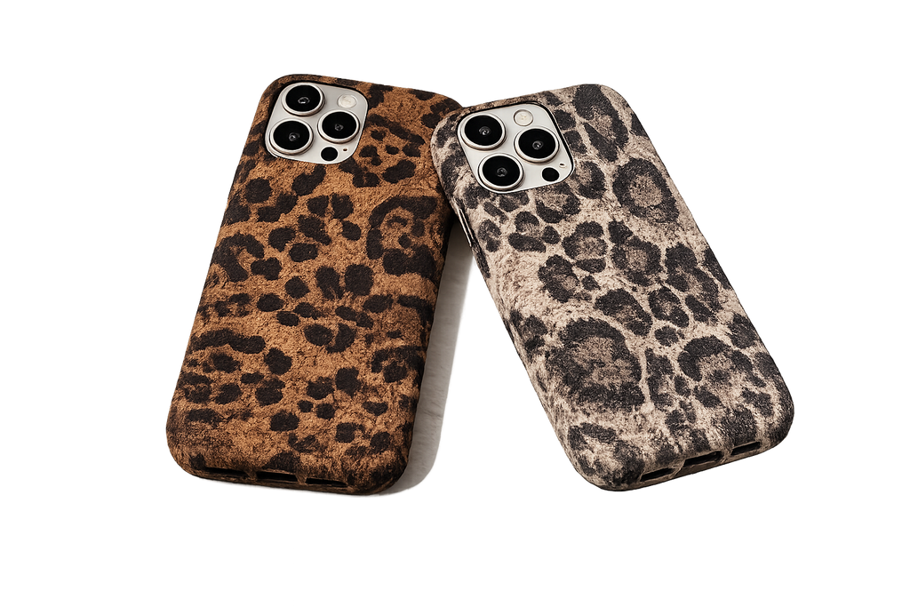 Suede Leopar Serisi Telefon Kılıfı