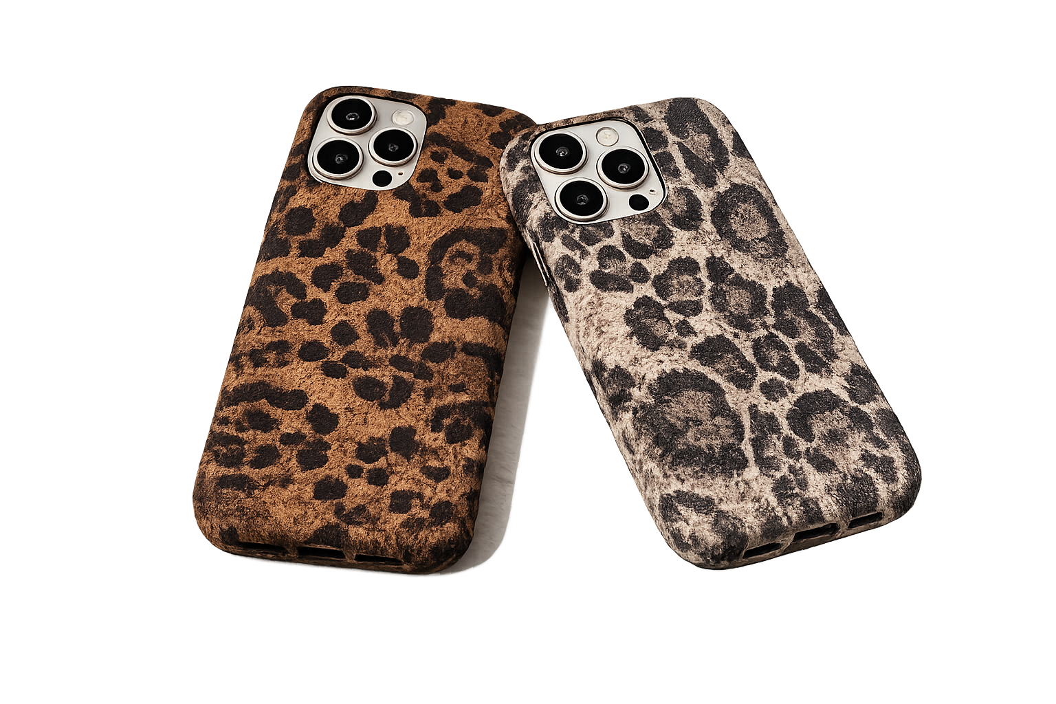 Suede Leopar Serisi Telefon Kılıfı