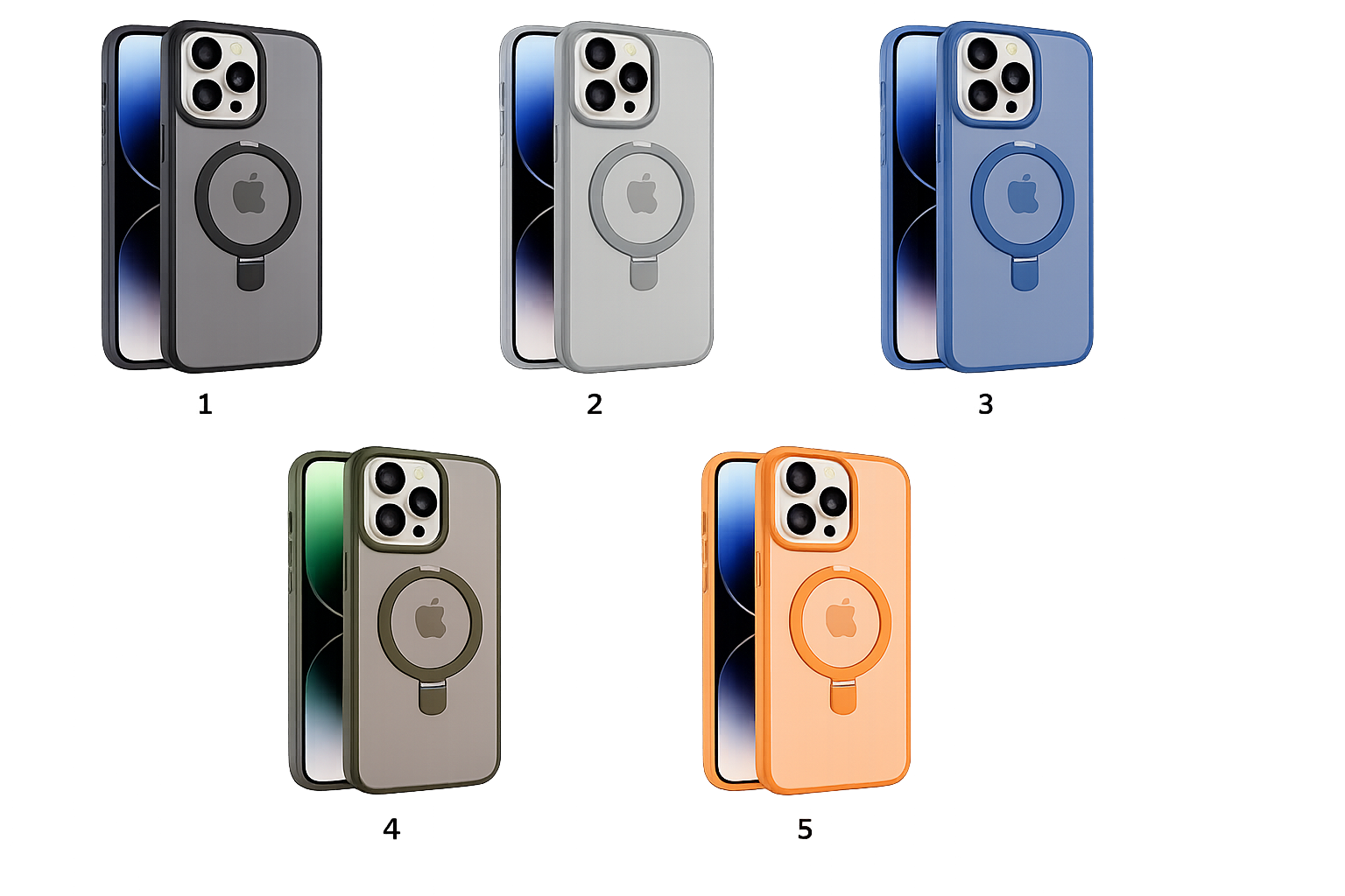 Standlı Matt Magsafe Serisi Telefon Kılıfı