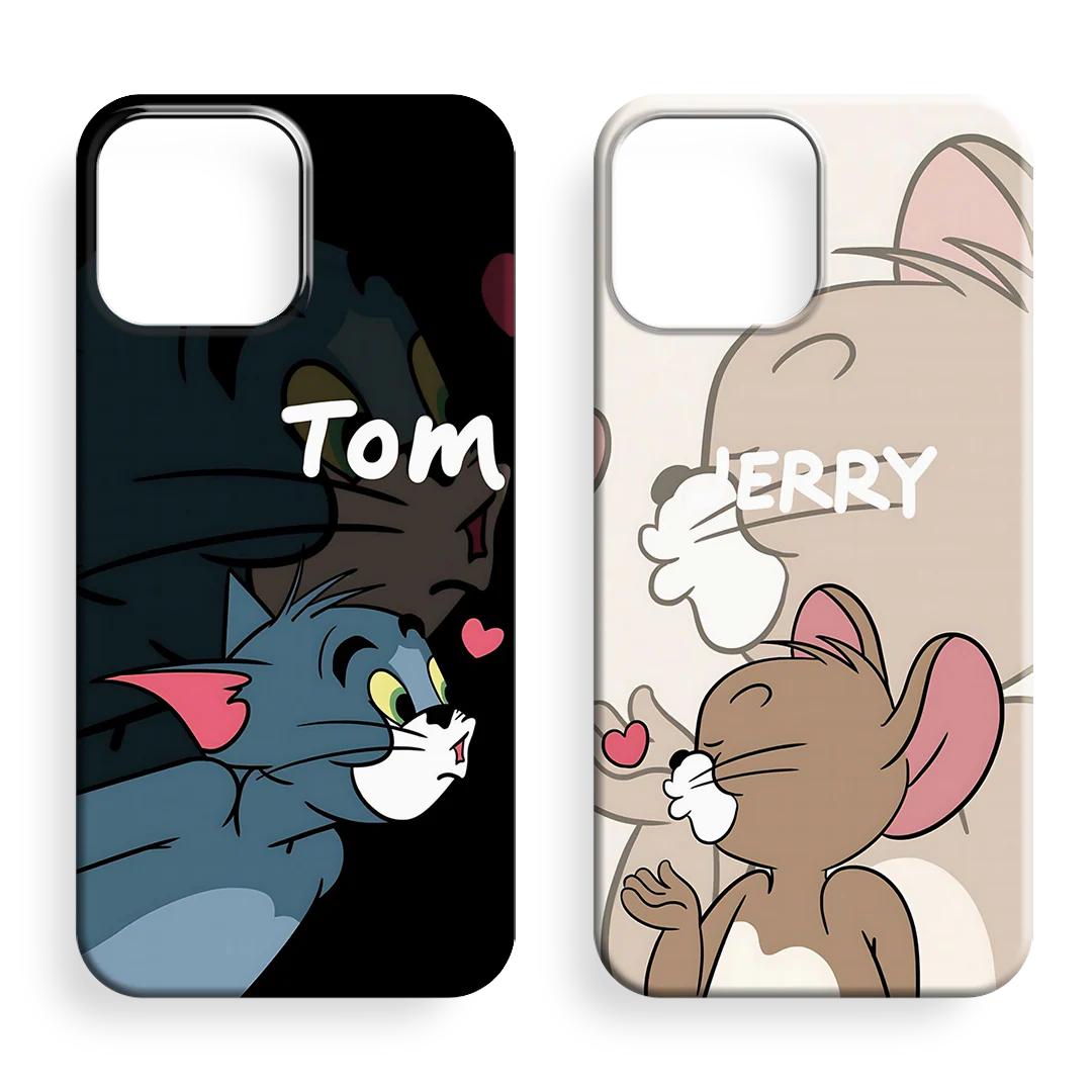 Tom Ve Jerry Couple Premium Telefon Kılıfı -6