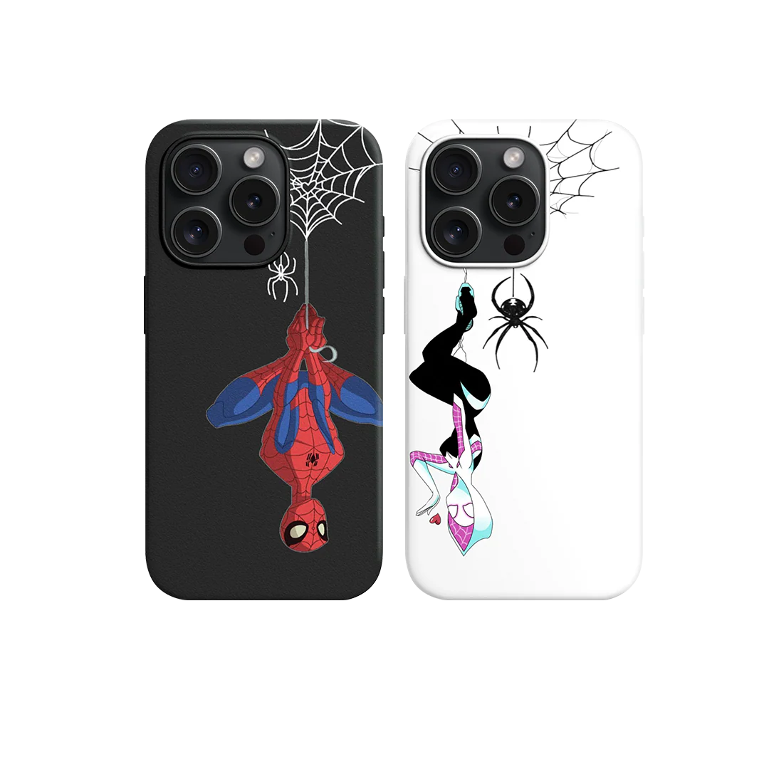 Spiderman Ve Gwen Couple Premium Telefon Kılıfı -4