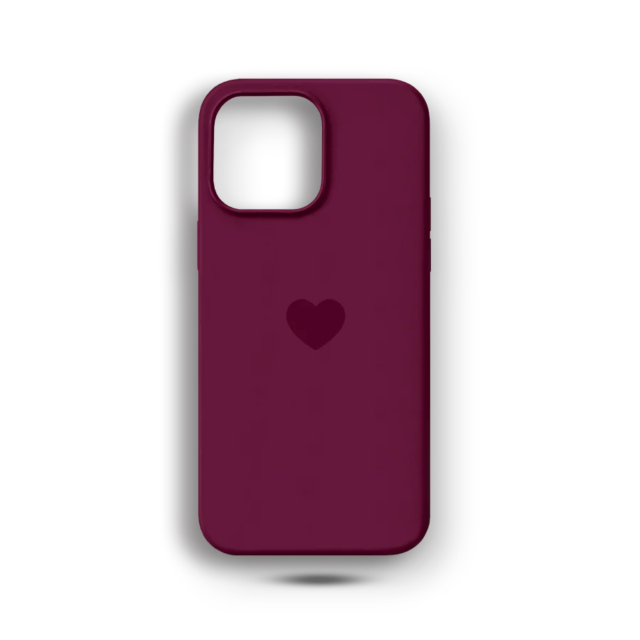 Bordo Kalp Logo Lansman Kılıf