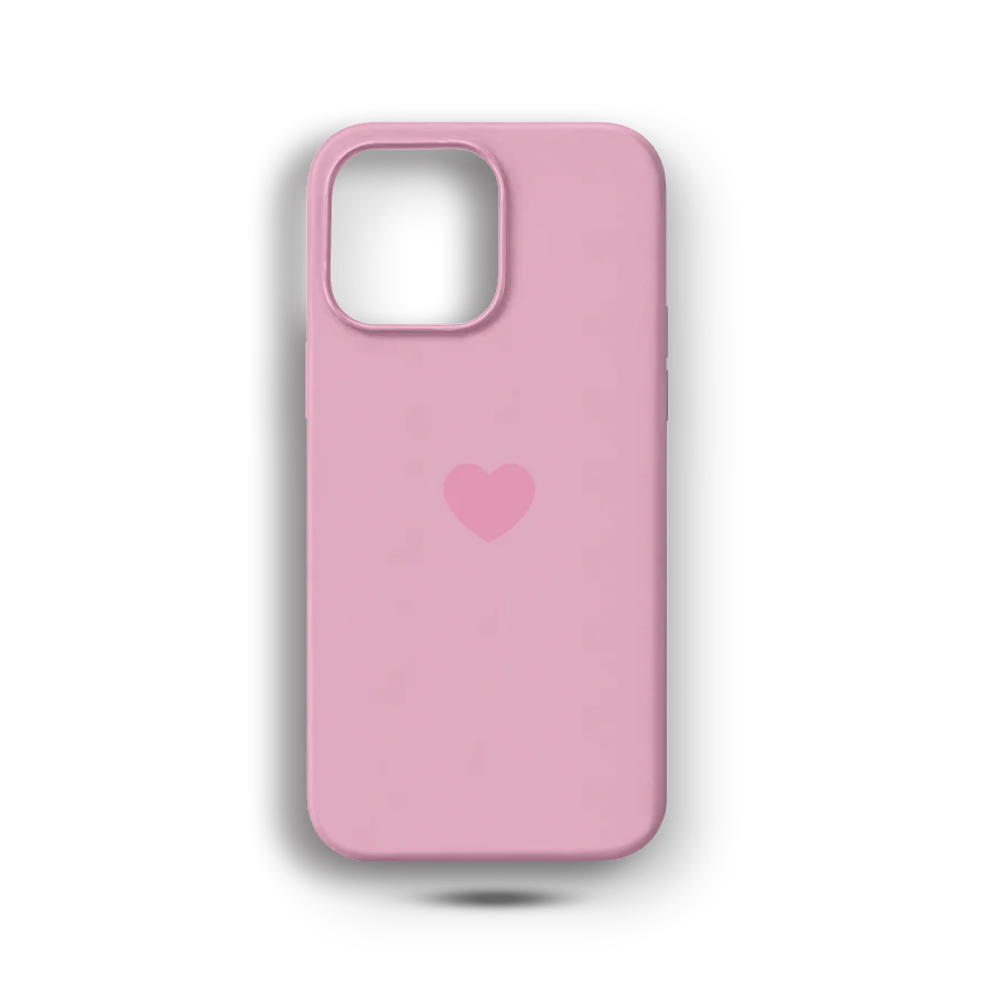 Pembe Kalp Logolu Lansman Kılıf