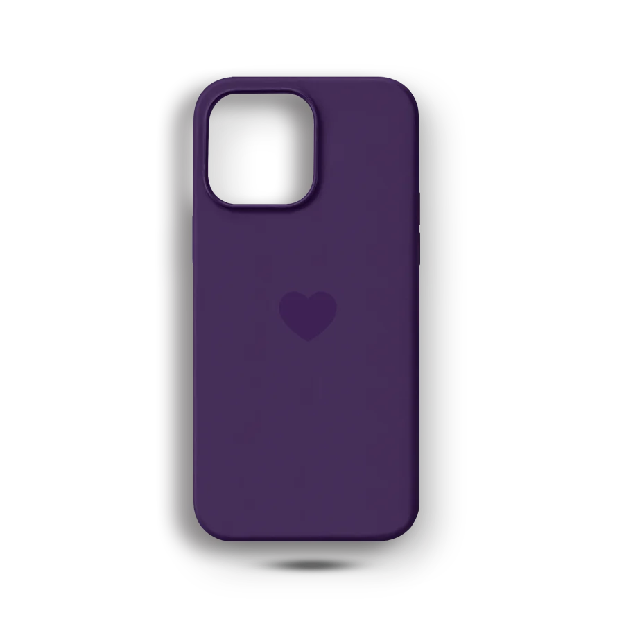 Derin Mor Kalp Logolu Lansman Kılıf