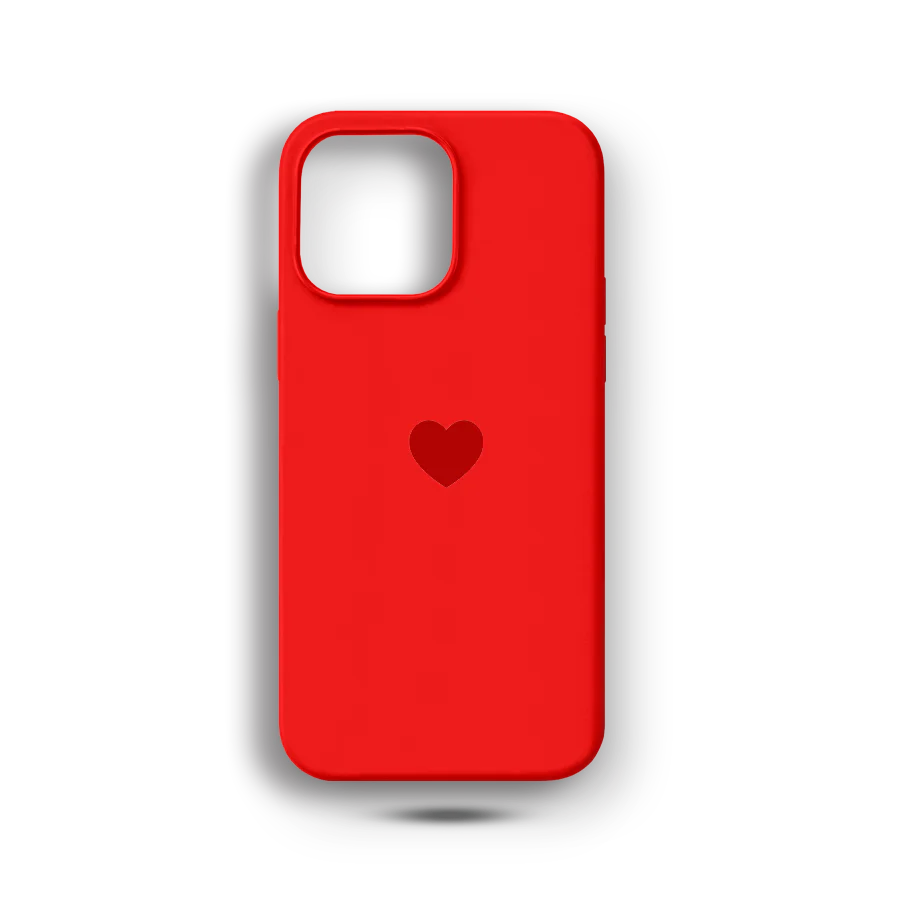 Kırmızı Kalp Logolu Lansman Kılıf