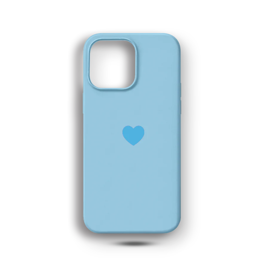 Bebe Mavisi Kalp Logolu Lansman Kılıf