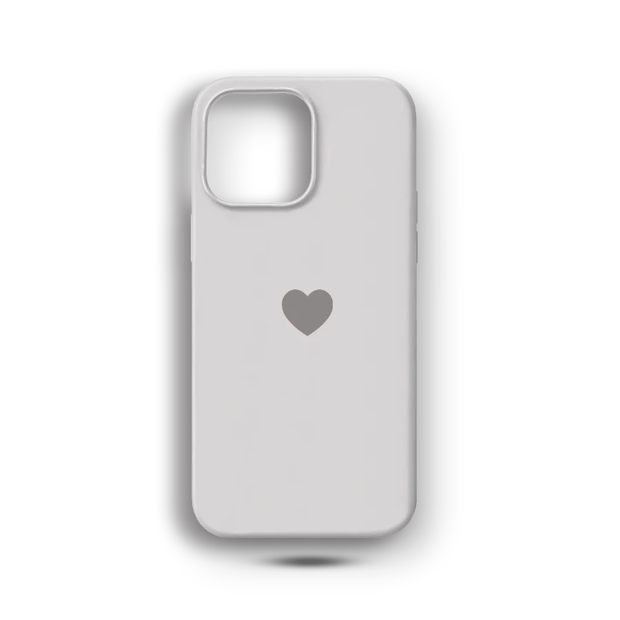 Beyaz Kalp Logolu Lansman Kılıf