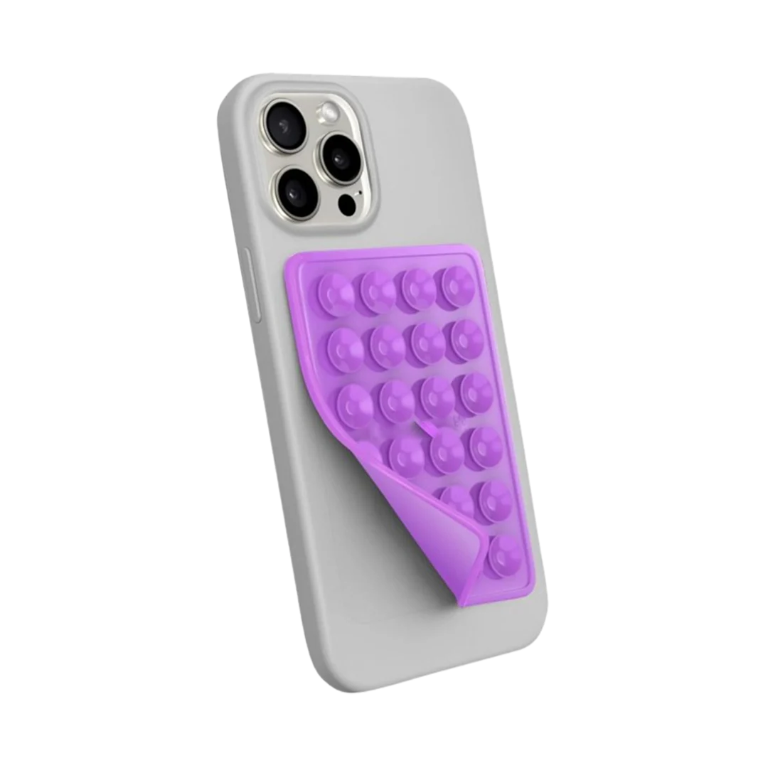 Telefon Arkası Silikon Vantuz Mor