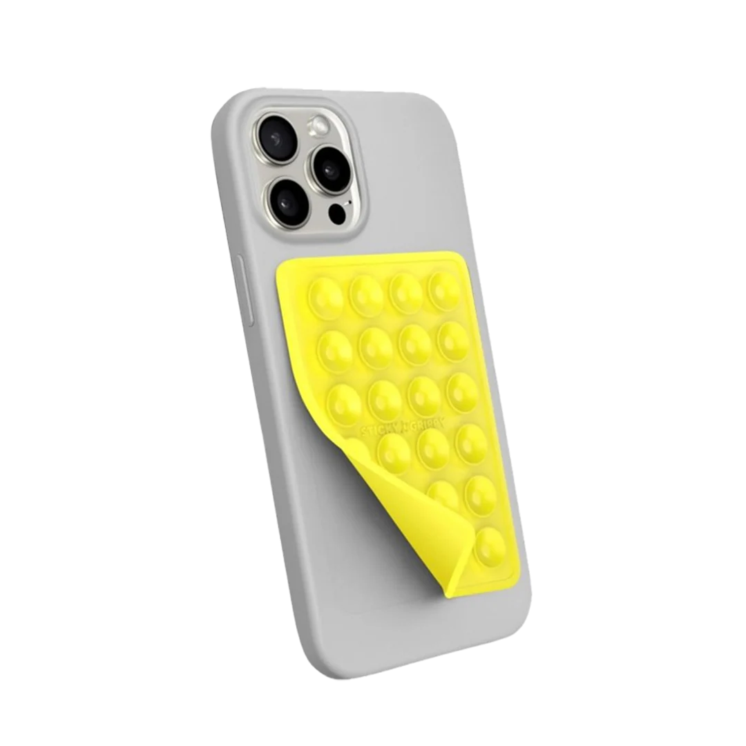 Telefon Arkası Silikon Vantuz Sarı