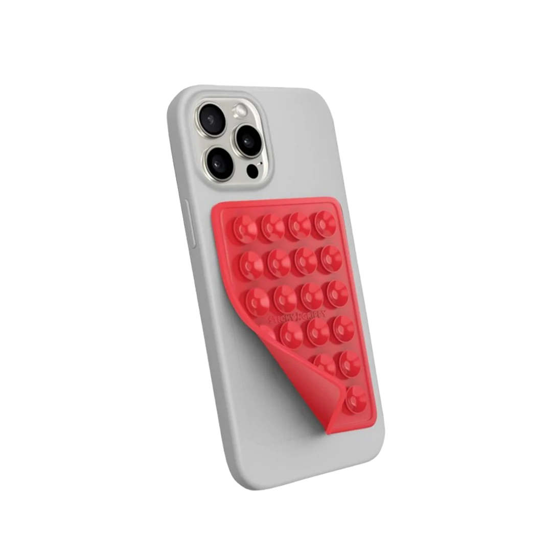 Telefon Arkası Silikon Vantuz Kırmızı