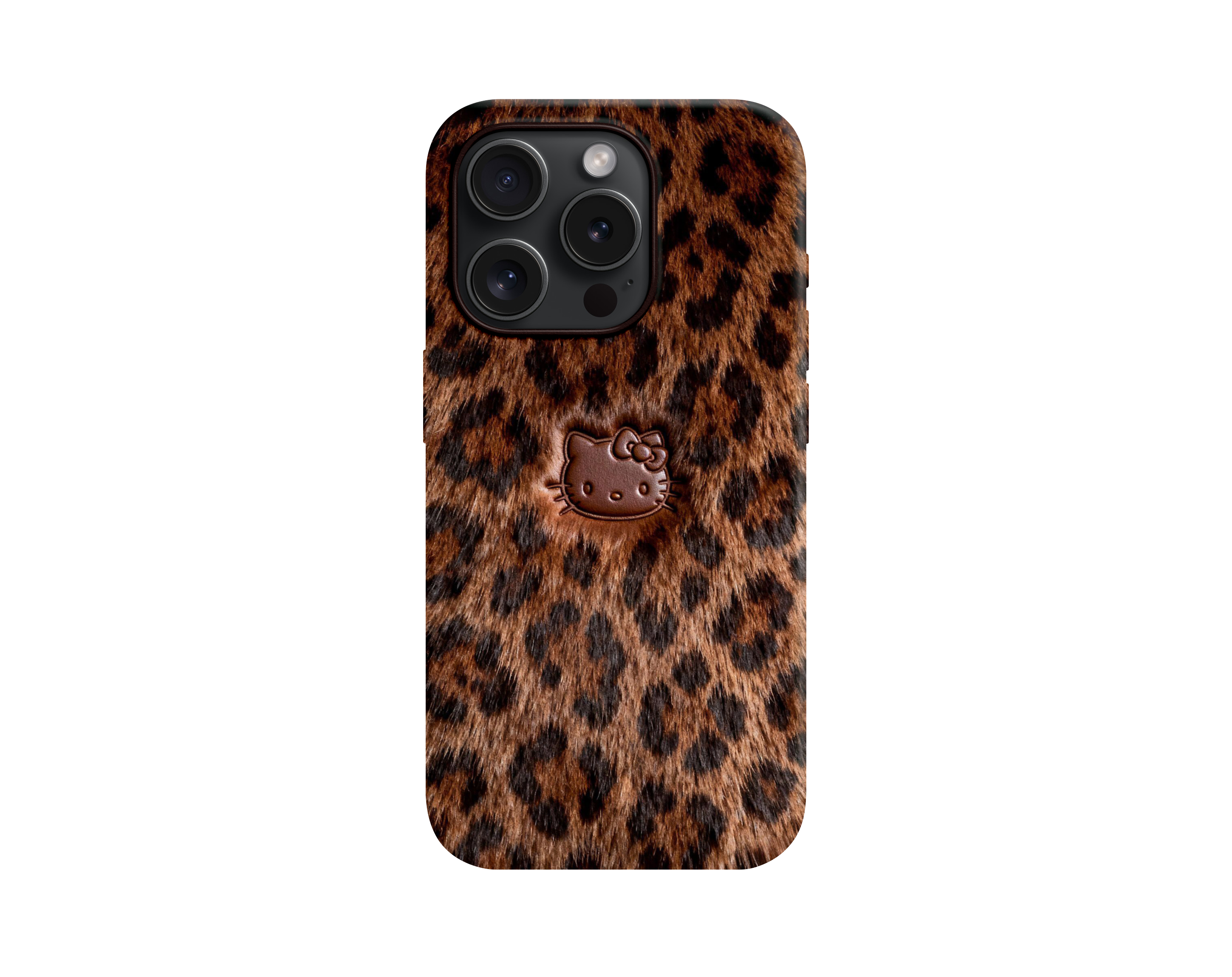 Hello Kitty Kahverengi Leopar Premium Telefon Kılıfı -313