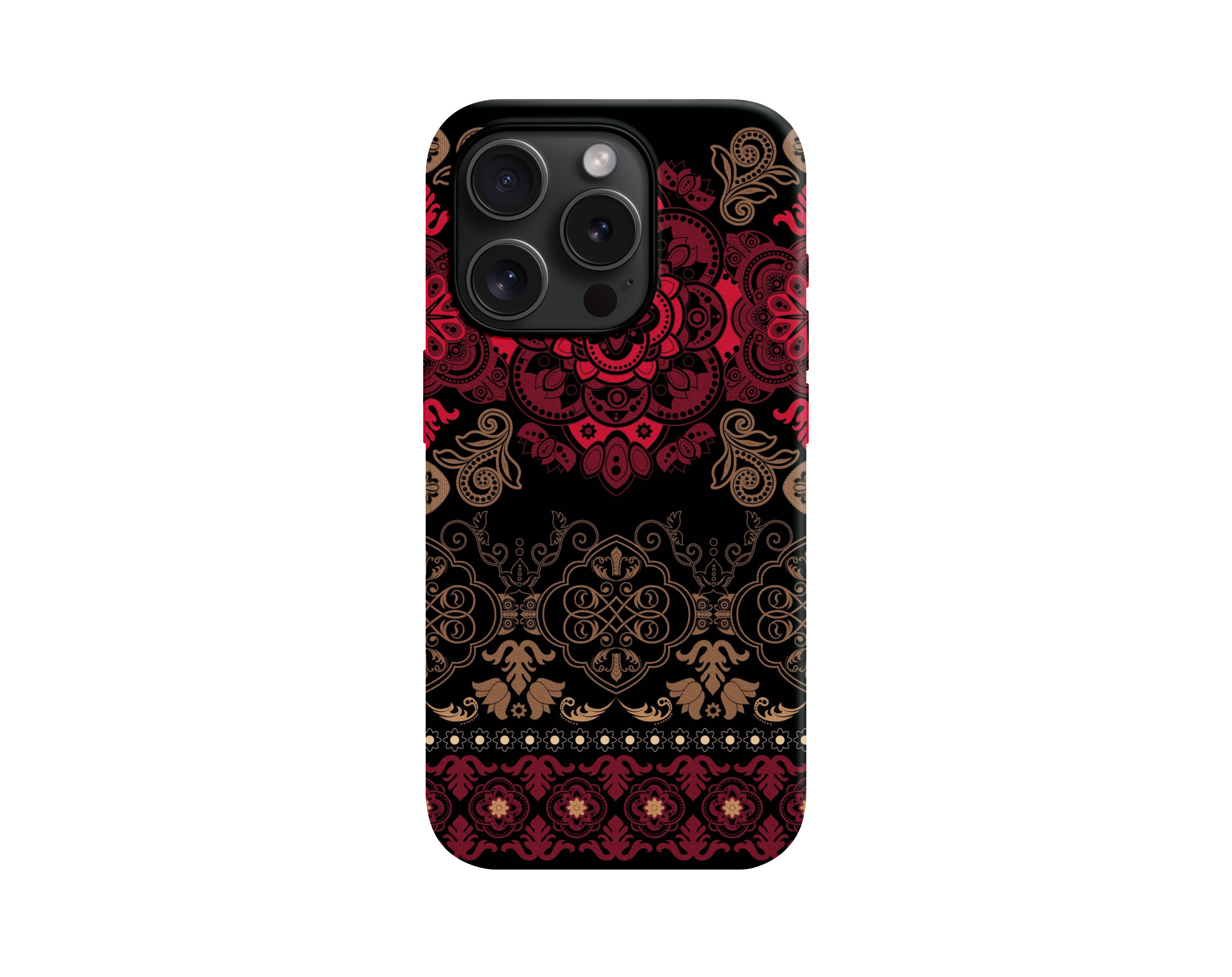 Kızıl Desen Premium Telefon Kılıfı - 416