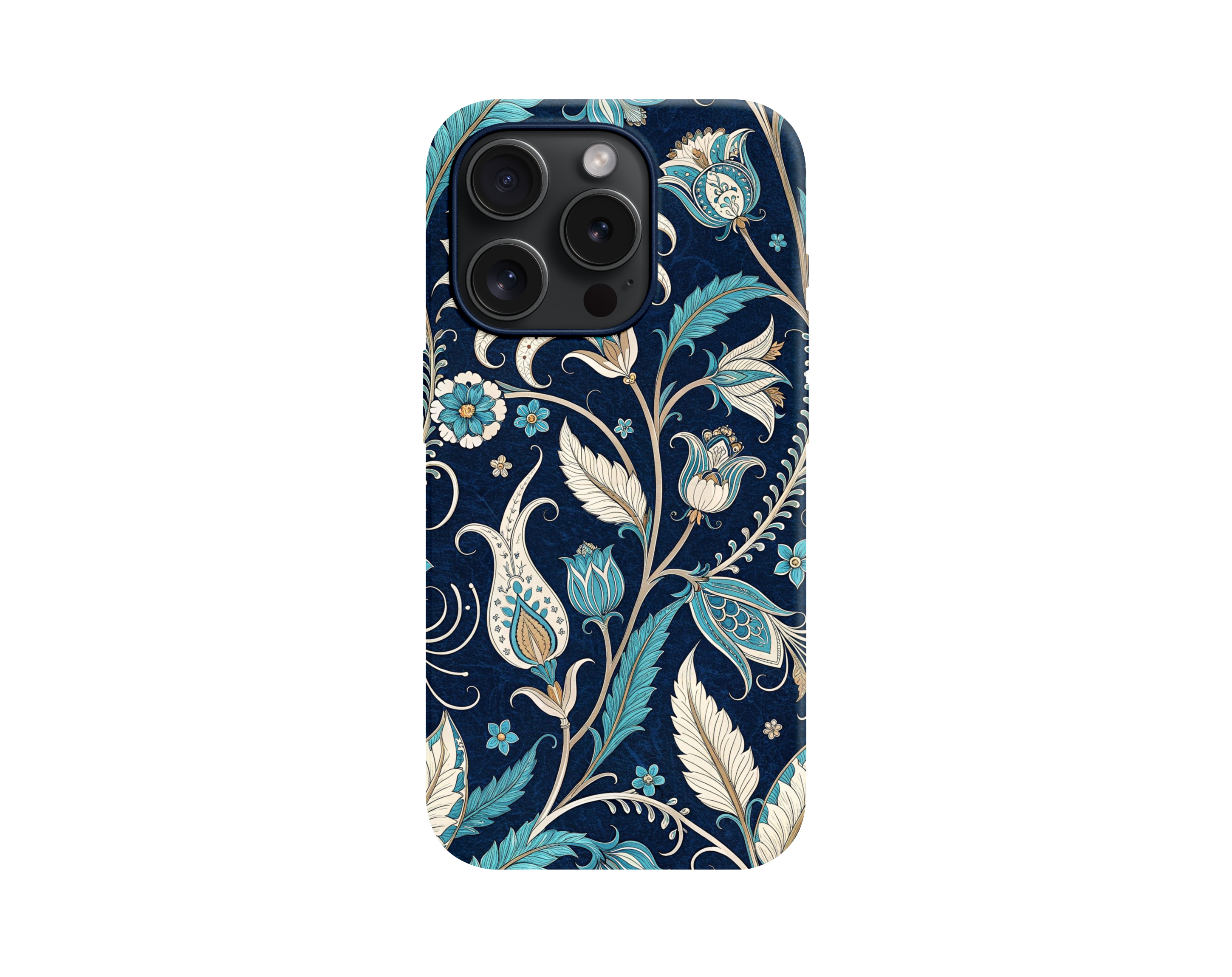 Mavi Çiçek Premium Telefon Kılıfı - 423